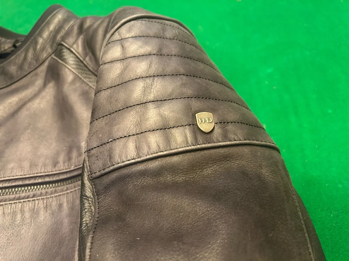 Harley Davidson leather motorcycle jacket - Image 4
