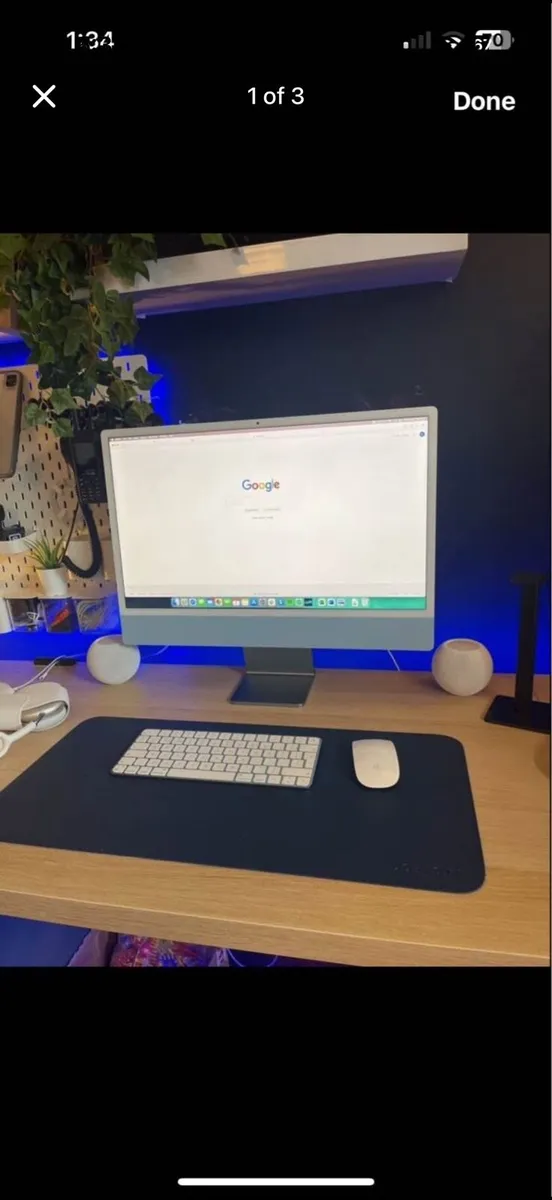 iMac 2021 M1 24” blue - Image 1