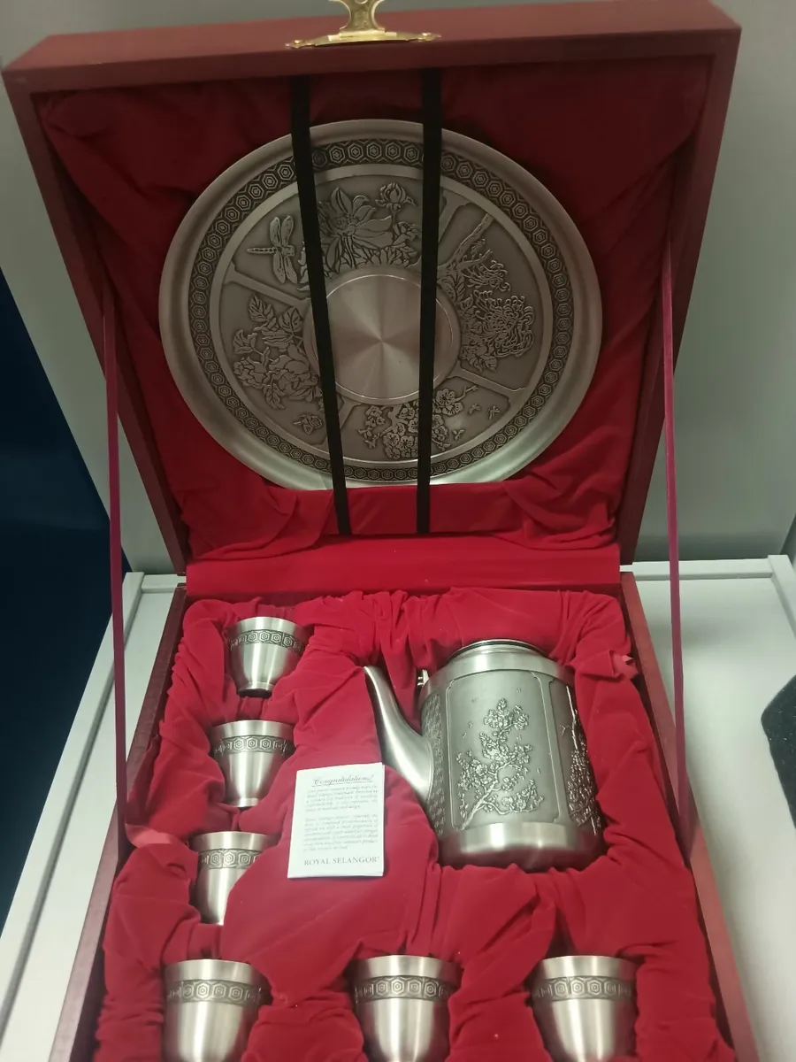 Pewter tea service - Image 3