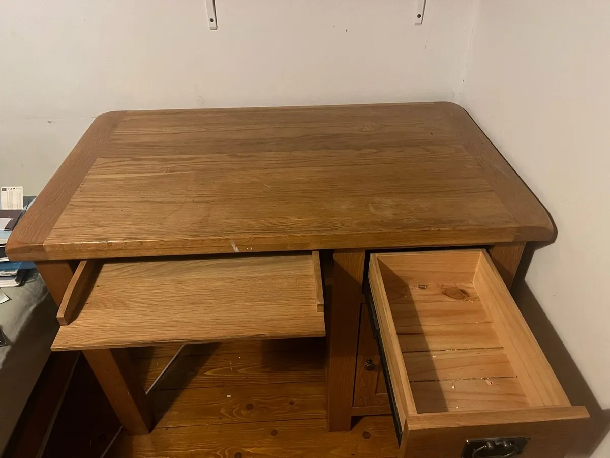 Solid Oak Desk - Image 2