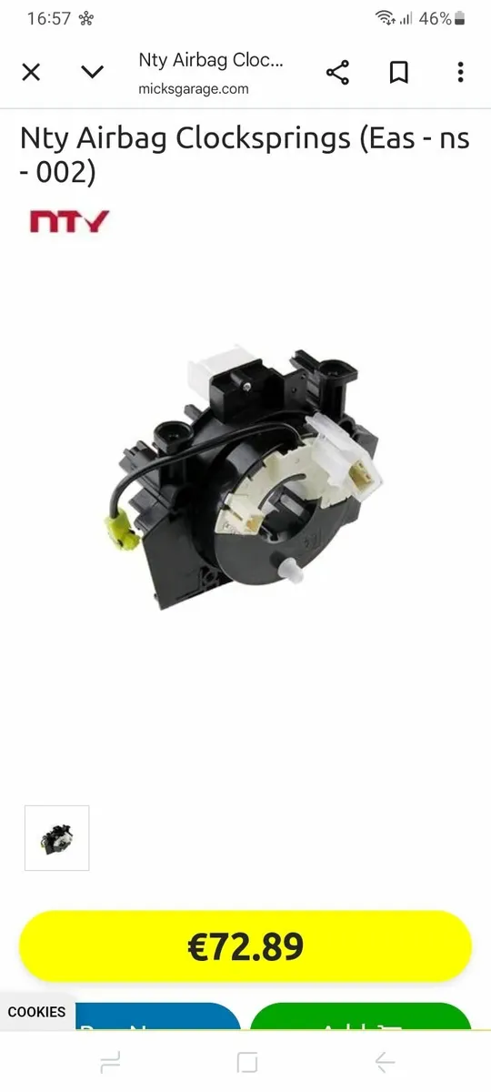 Squib ring / clock spring for nissan qashqai - Image 3