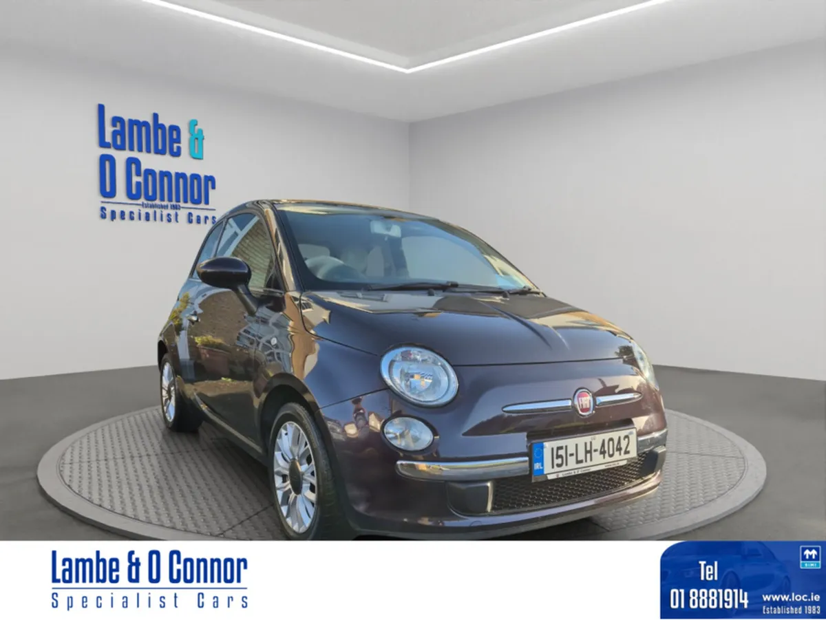 Fiat 500 1.2 LOUNGE **** PAN ROOF *** ALLOYS **** - Image 1