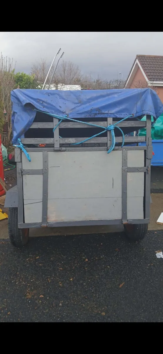 Car trailer fold down side and Canopy best offer - Image 2
