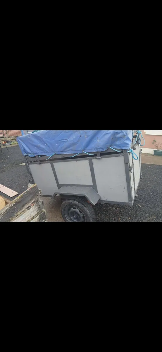 Car trailer fold down side and Canopy best offer - Image 3