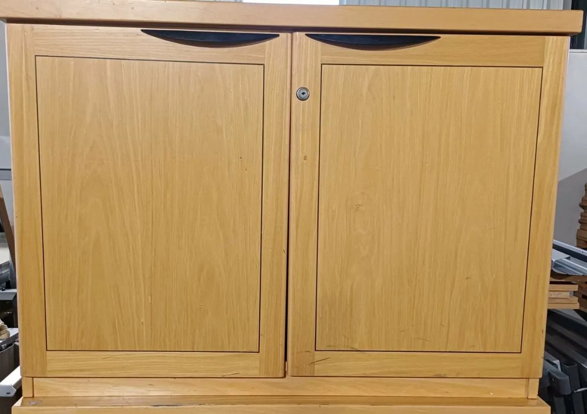 Maple Two Door Wooden Cabinet - Image 1