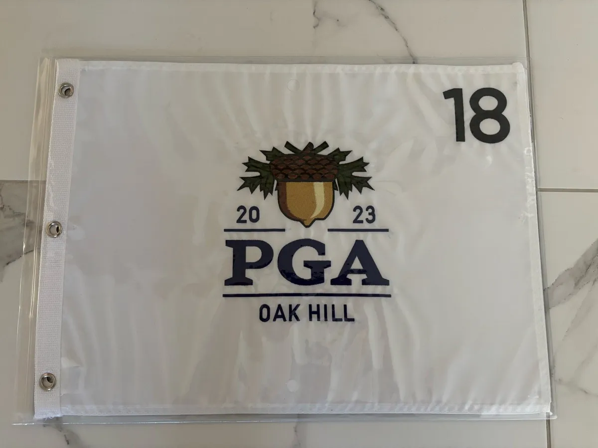 2023 PGA Championship Oak Hill Flag Brooks Koepka - Image 1