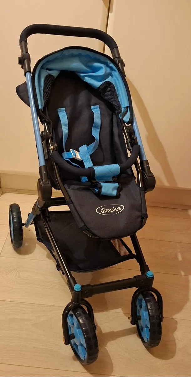 Doll stroller/pram, carry seat & carry cot 3 in 1 - Image 2