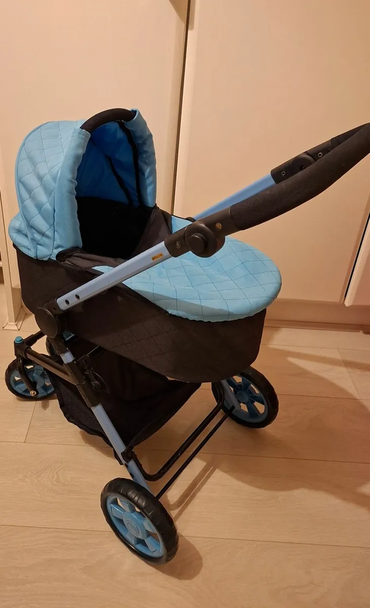 Doll stroller/pram, carry seat & carry cot 3 in 1 - Image 3