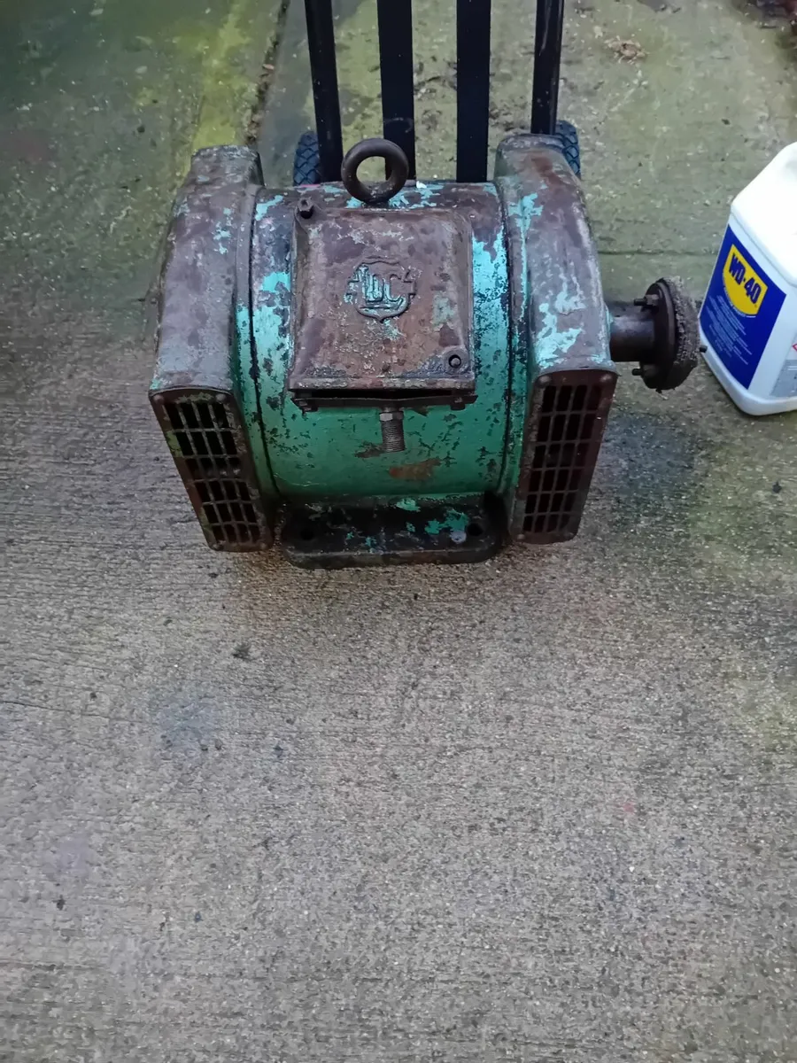 Vintage 1948 3 phase motor - Image 3