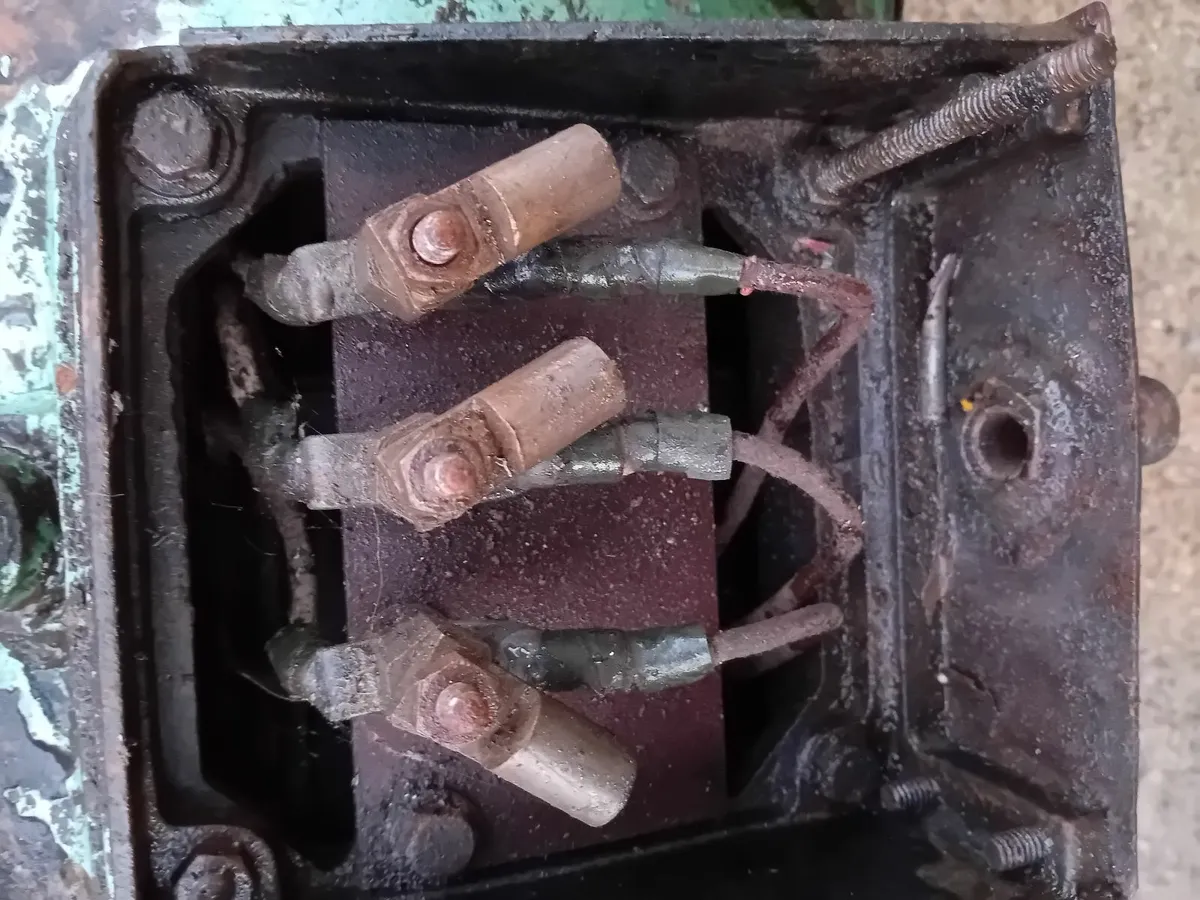 Vintage 1948 3 phase motor - Image 4