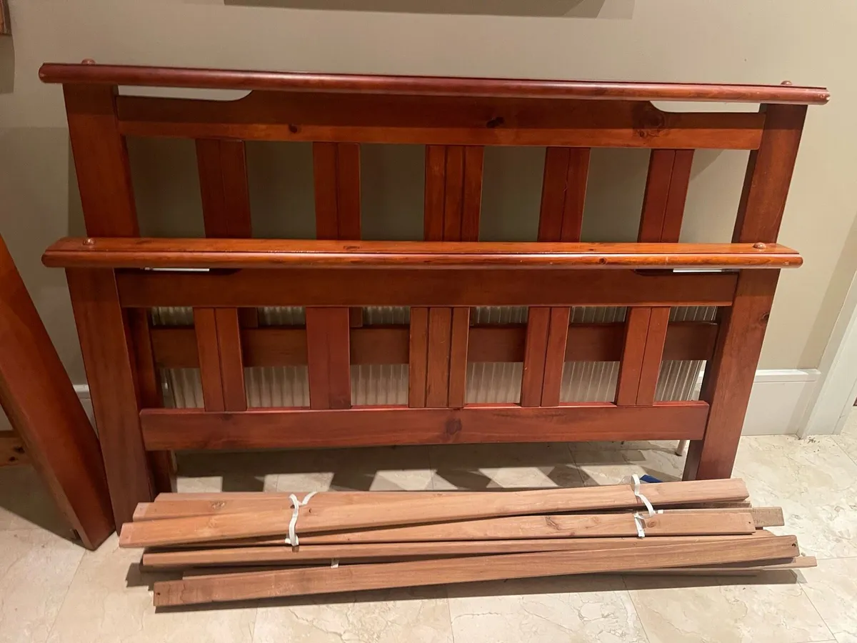 Stunning Solid 4Ft 6” Double Wooden Bed - Deliver - Image 1