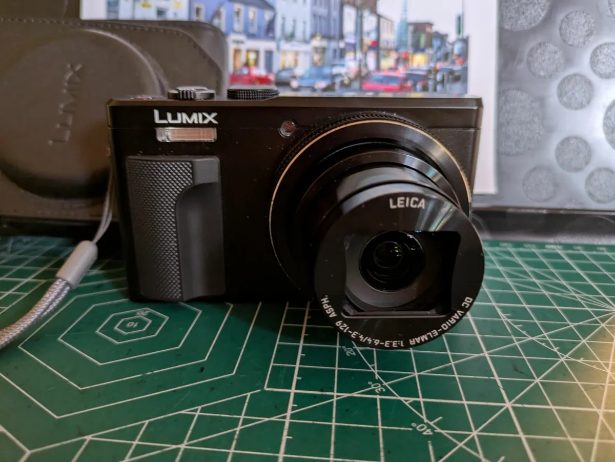 Panasonic Lumix TZ81 with leather case - Image 1