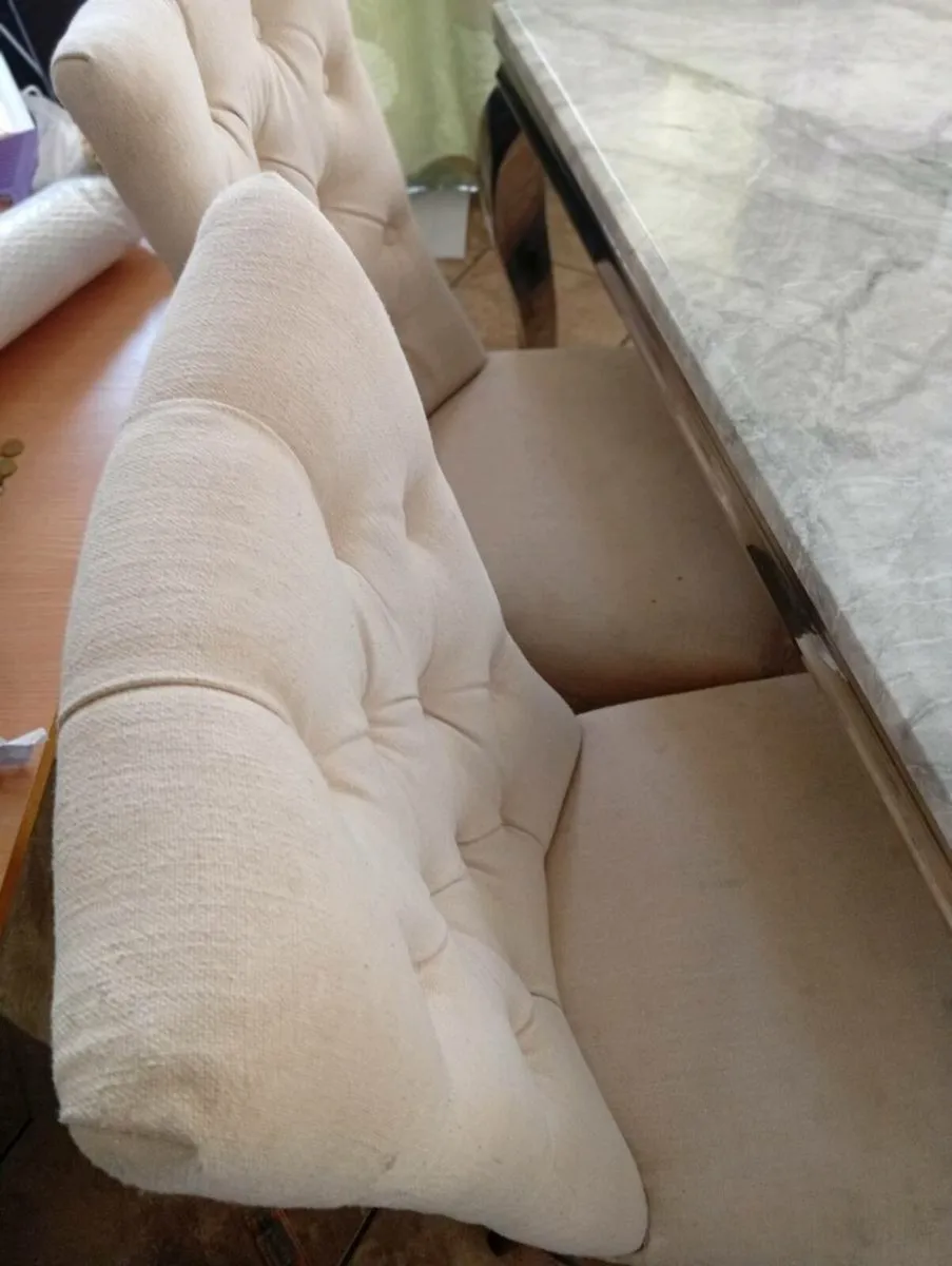 Marble Dining Table & 4 chairs - Image 2