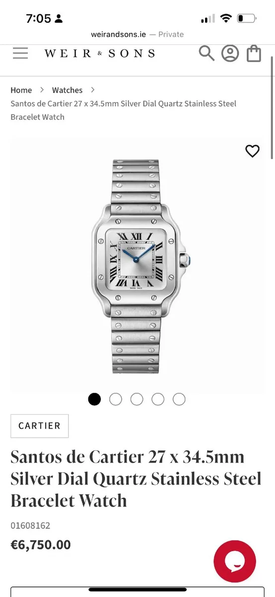 Men's Cartier watch