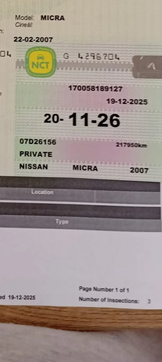 Nissan Micra automatic just ncted - Image 1