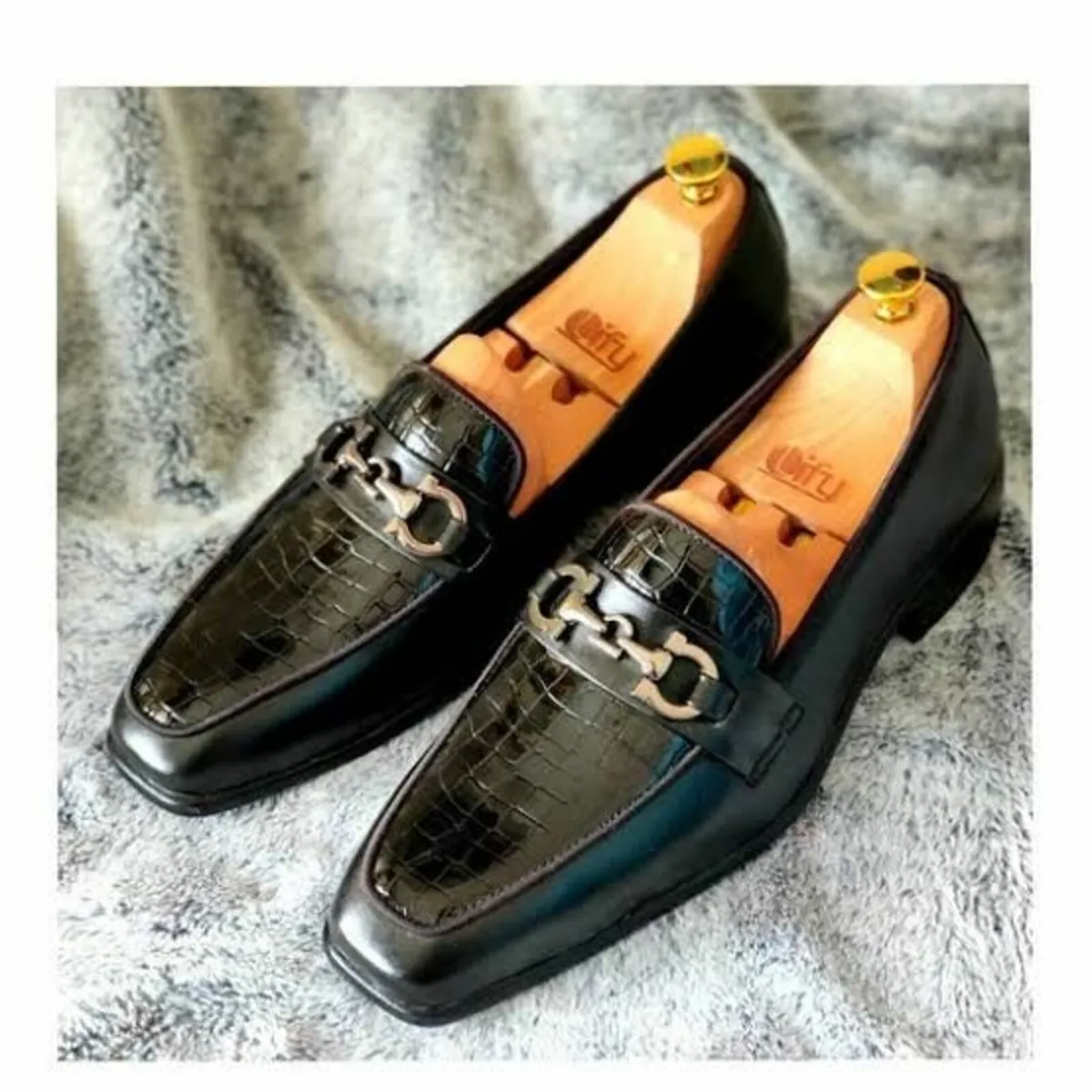 Luxury Used Leather Designer Mens Shoes - Image 4