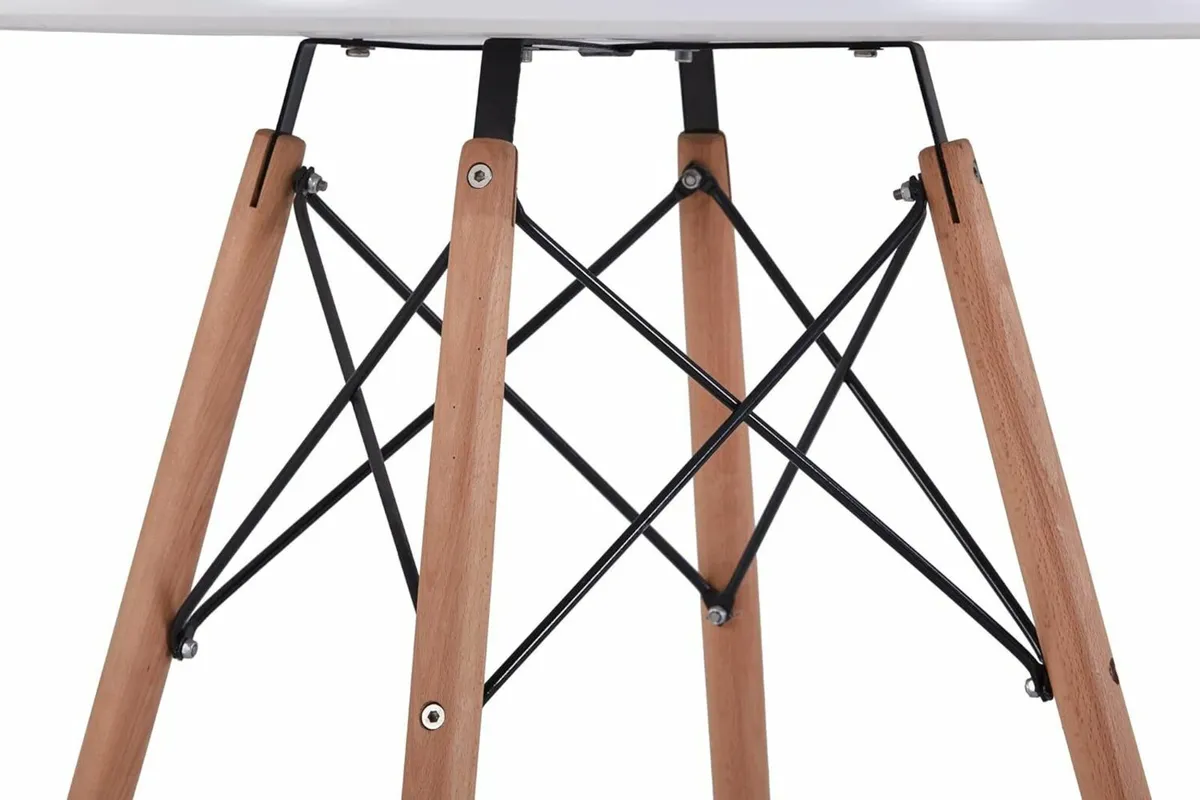 Dining Table Modern Round Kitchen 80cm(Table Only) - Image 4