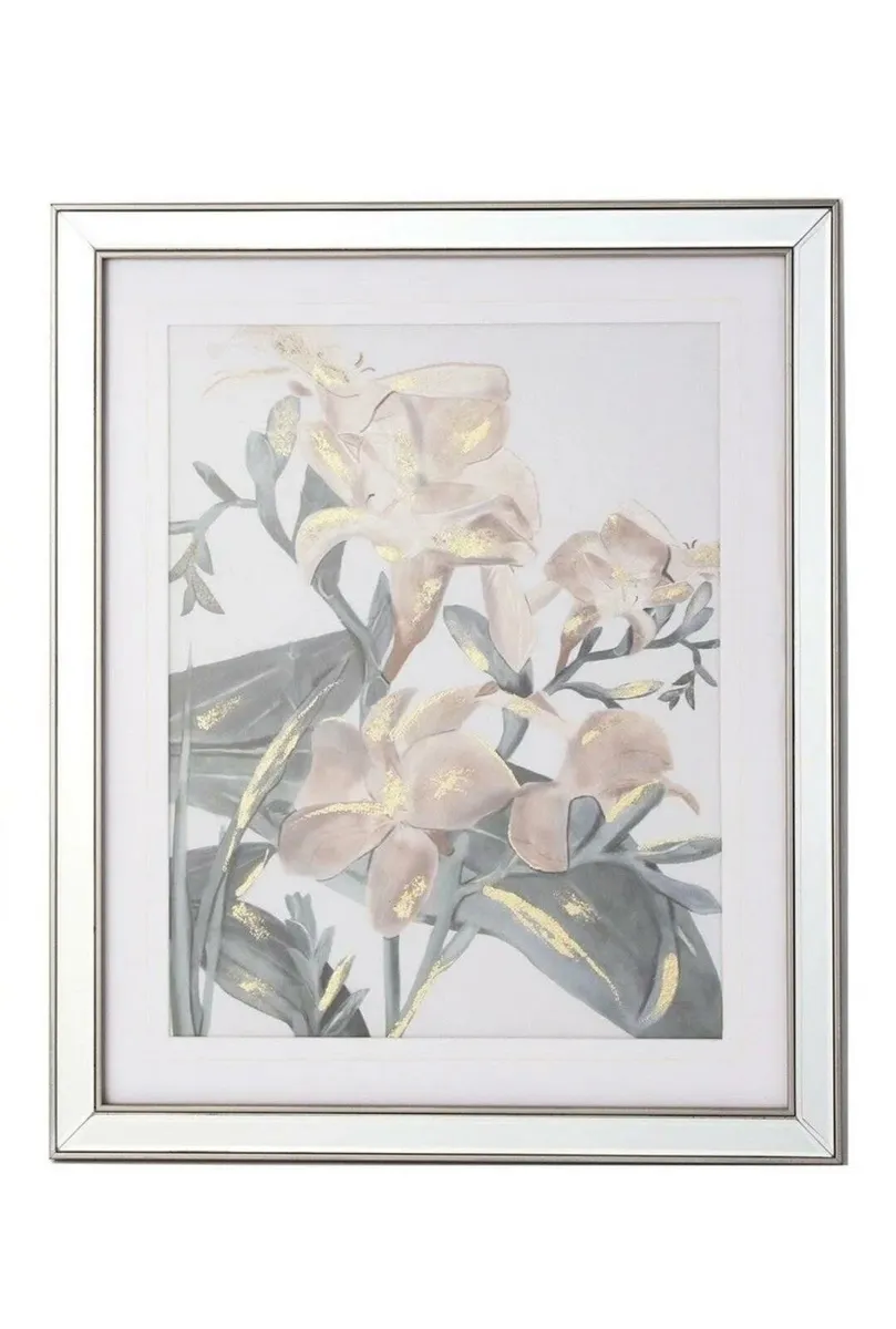 Mindy brown framed prints pair - Image 1
