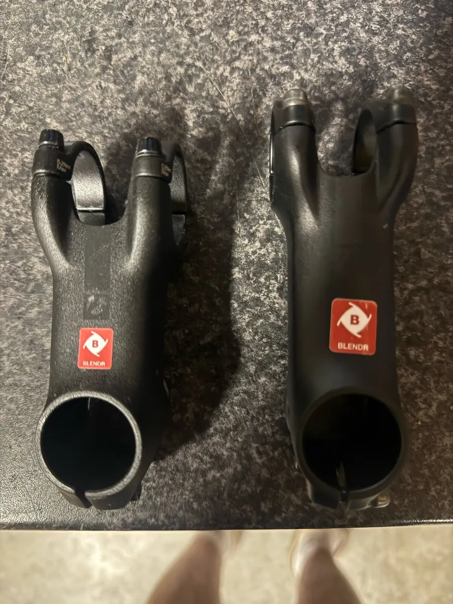 shimano peddles ,and 2  trek stems , - Image 2