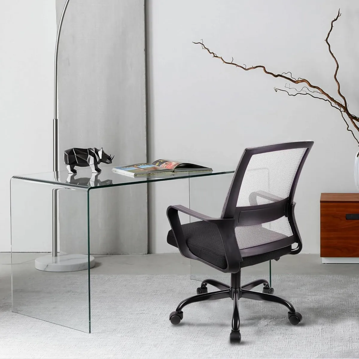 Adjustable office chair ergonomic mesh swivel seat - Image 4