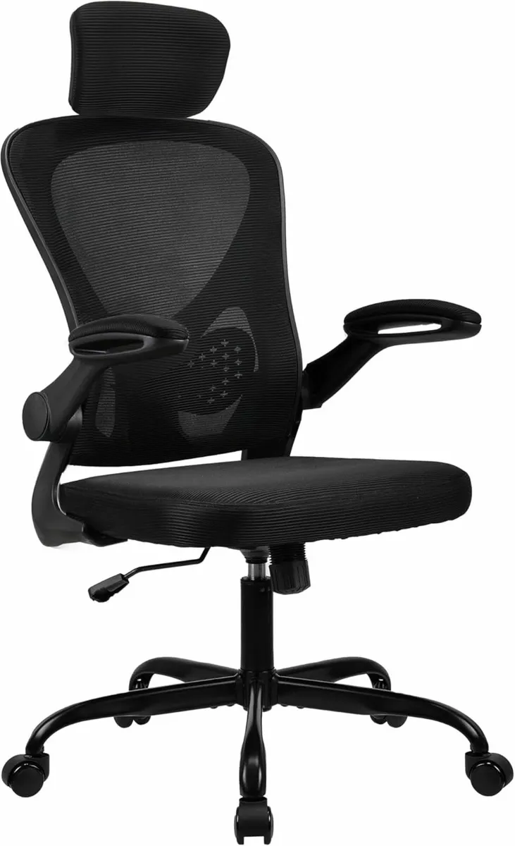 Adjustable office chair high-back ergonomic - Image 1