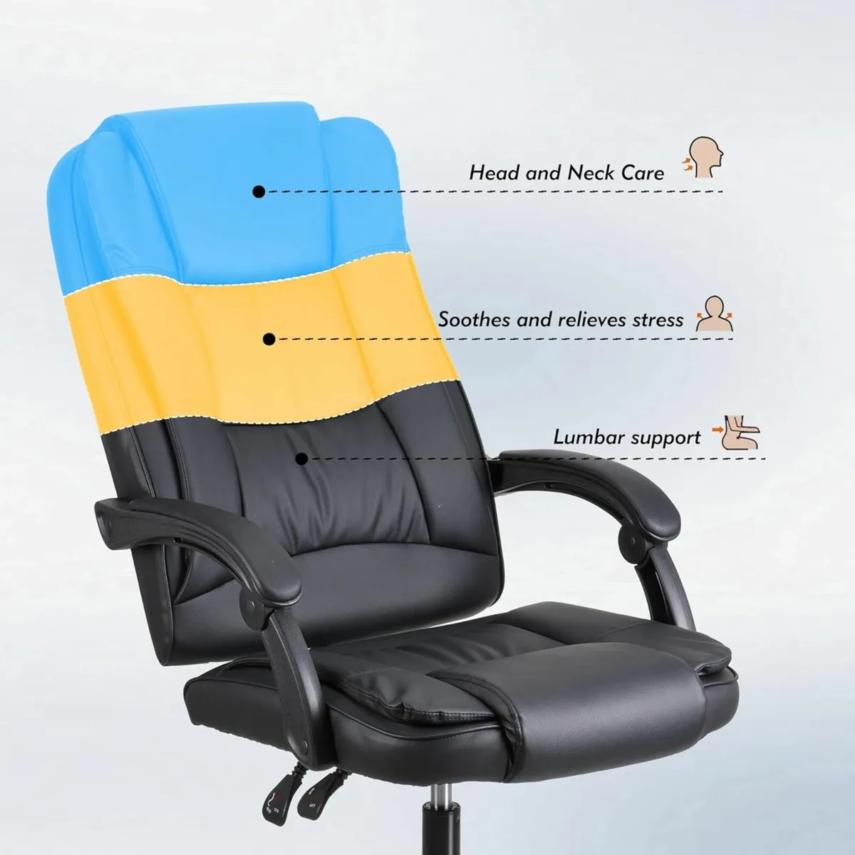 High-back ergonomic office swivel chair gaming - Image 2