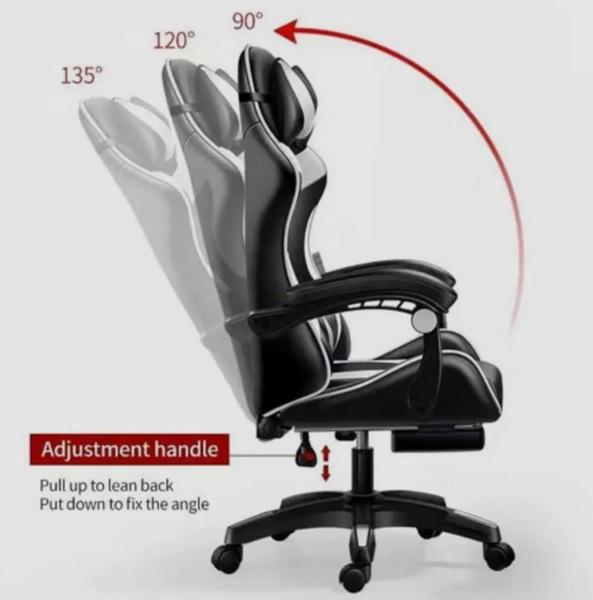 Gaming Chair Ergonomic Computer Chair Office Desk - Image 2