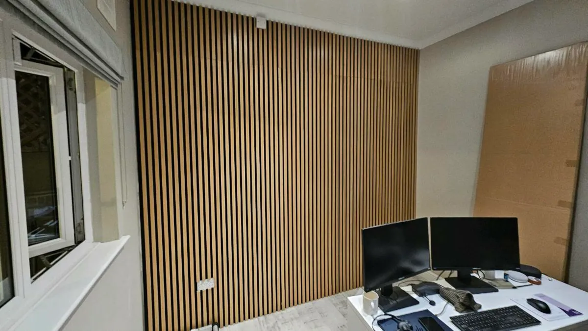 Oak Acoustic Wall Panel - 240cm x 60cm - Delamere - Image 1