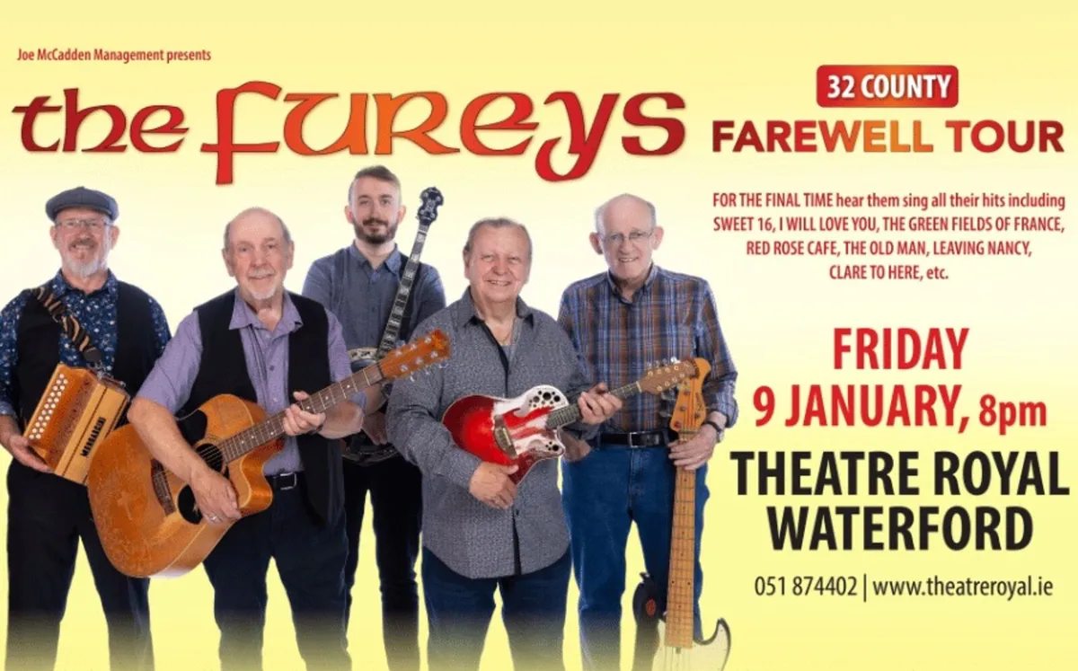 2 tickets Fureys Theatre Royal Waterford - Image 3