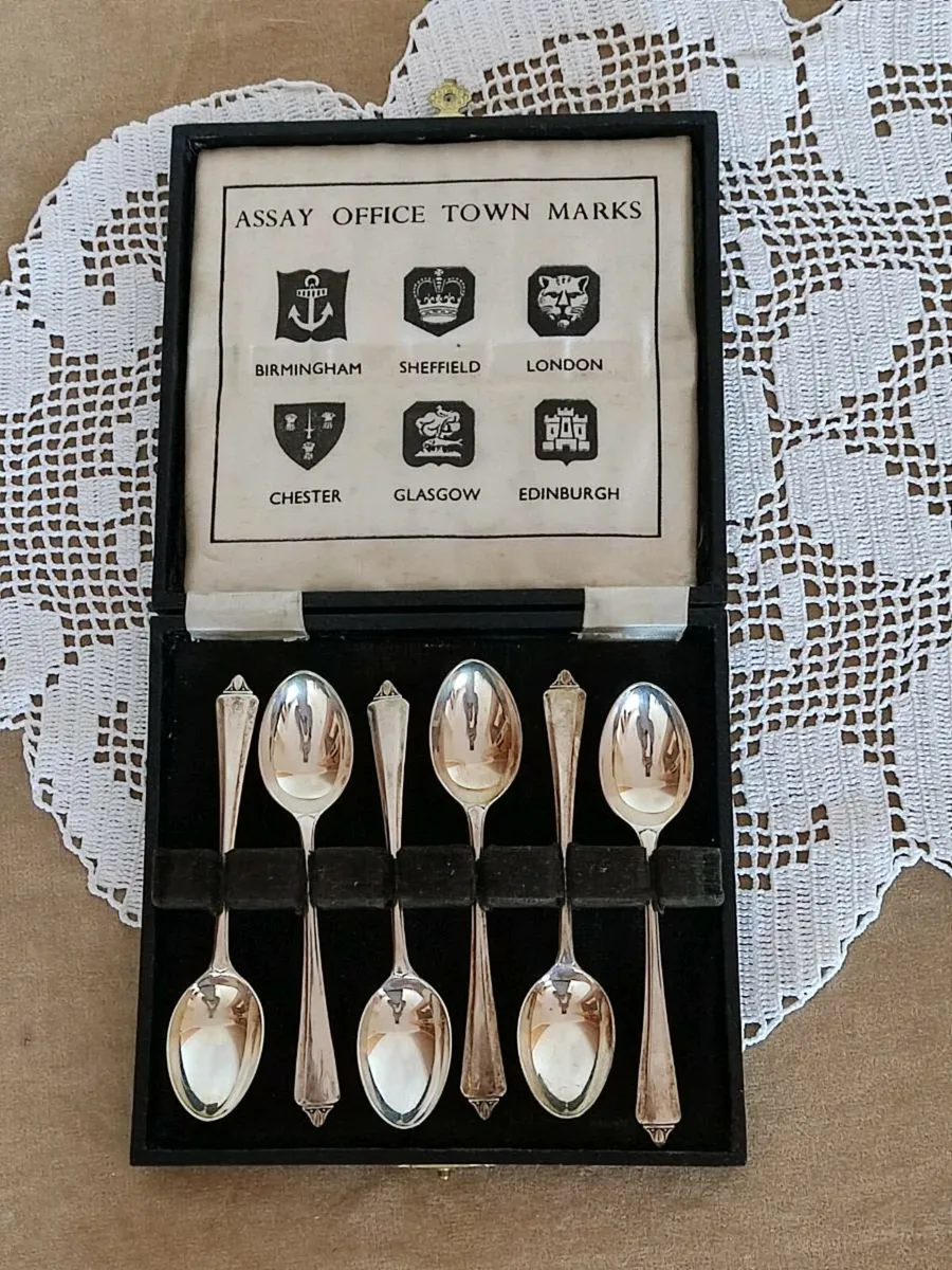 Vintage Sterling silver tee spons from 1956 - Image 1