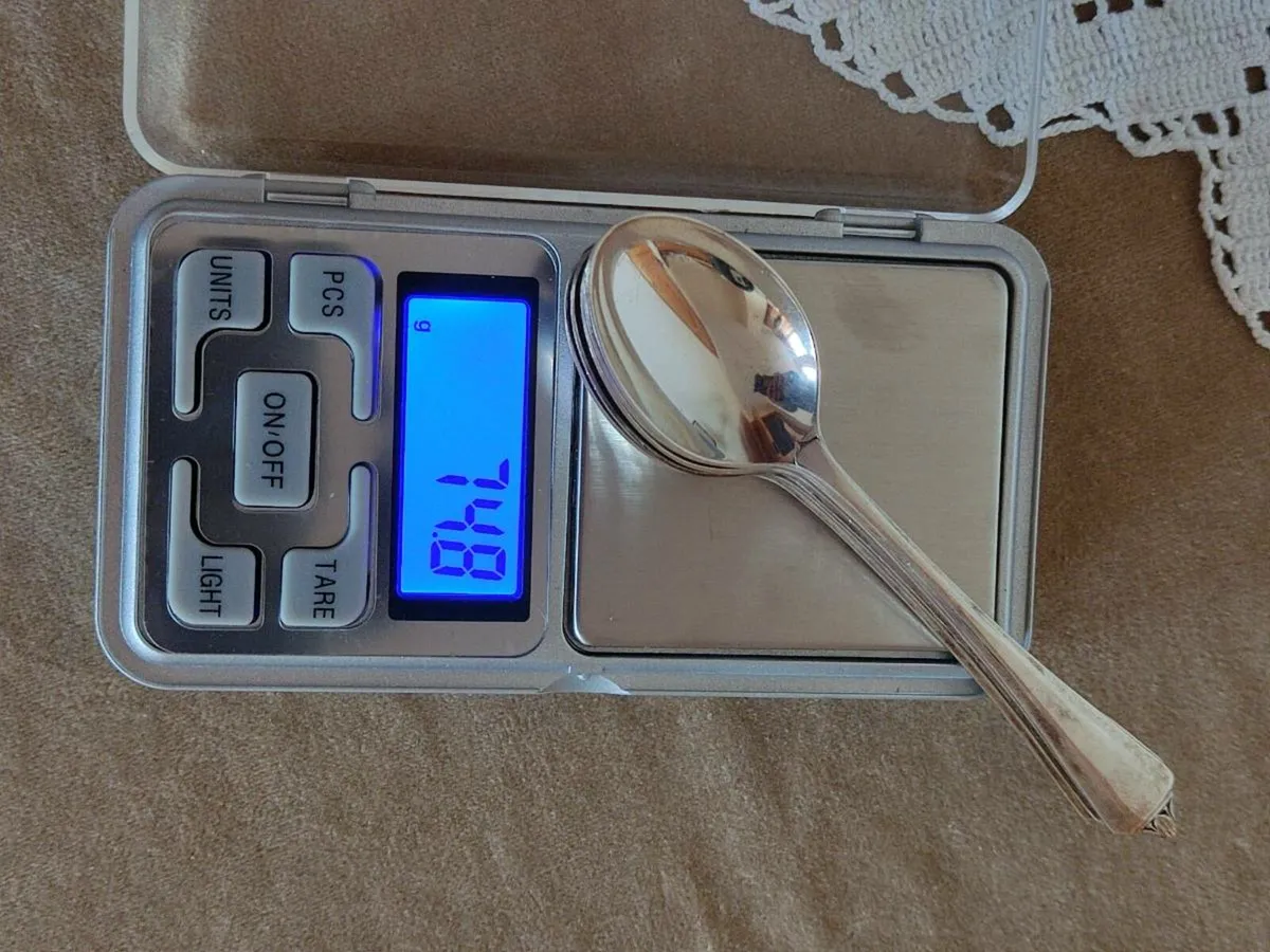 Vintage Sterling silver tee spons from 1956 - Image 2