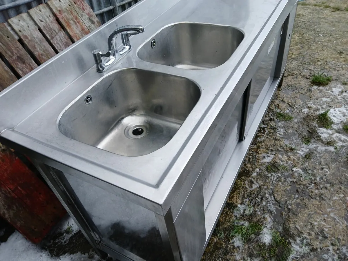 Staneless steel cabbinet sink unit complete - Image 4