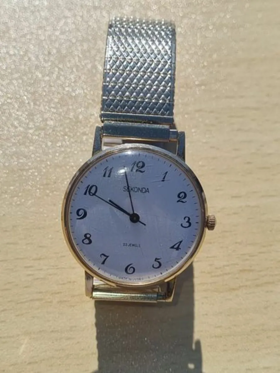 Soviet gold-plated Sekonda watch - Image 4