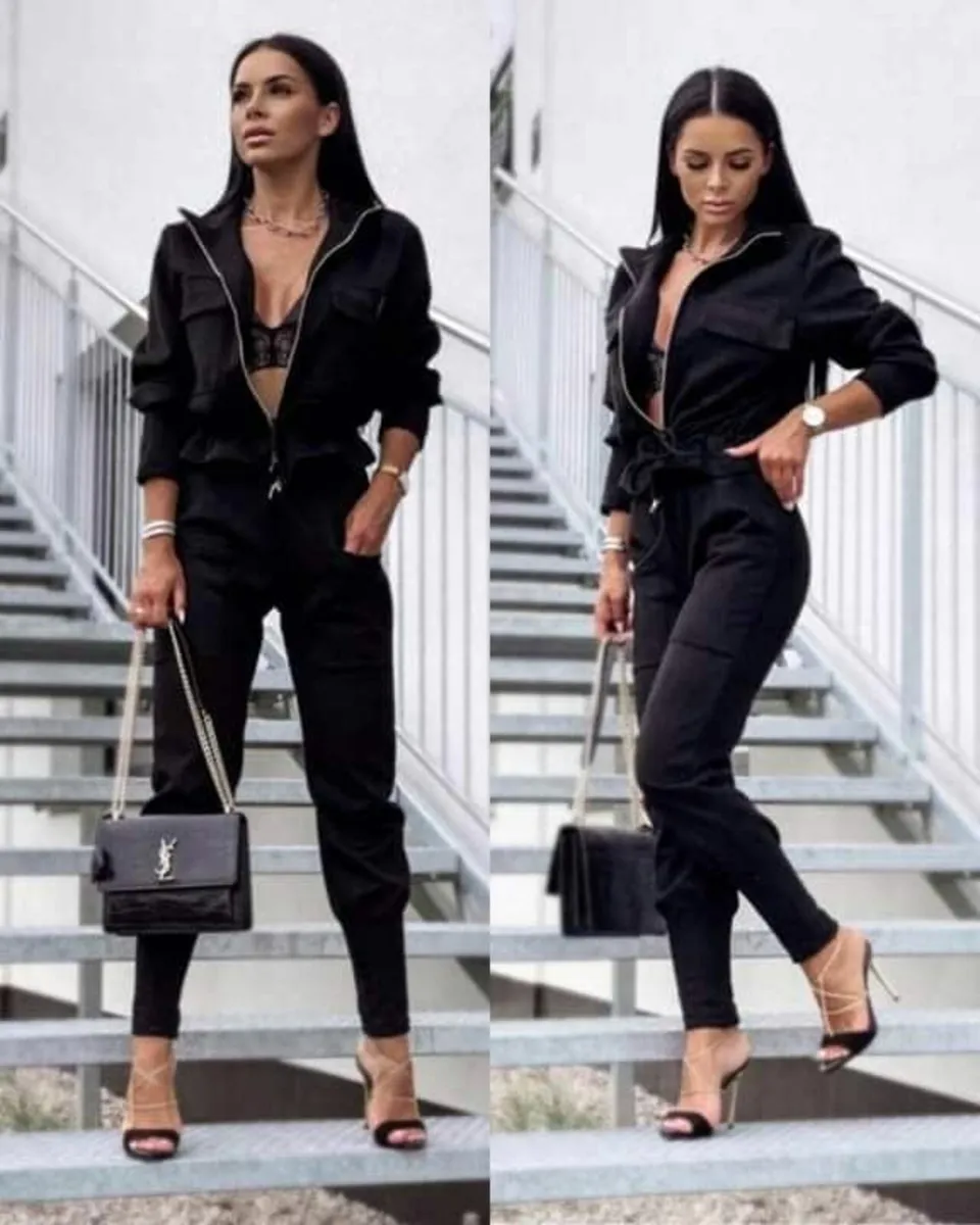 Set, sweatshirt with pockets and pants - Image 2