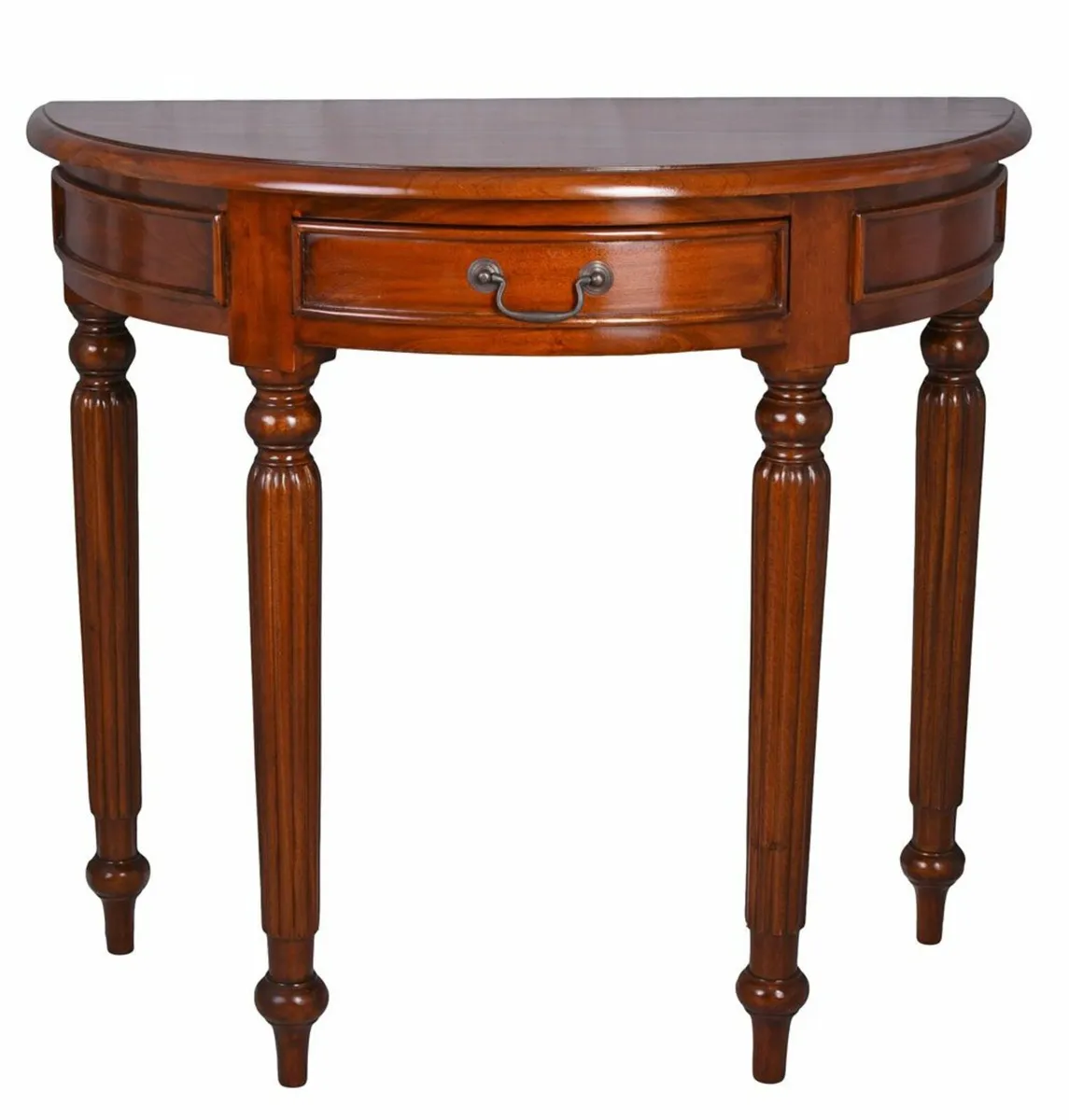 Solid Mahogany Console Table Semi-circular half mo - Image 1