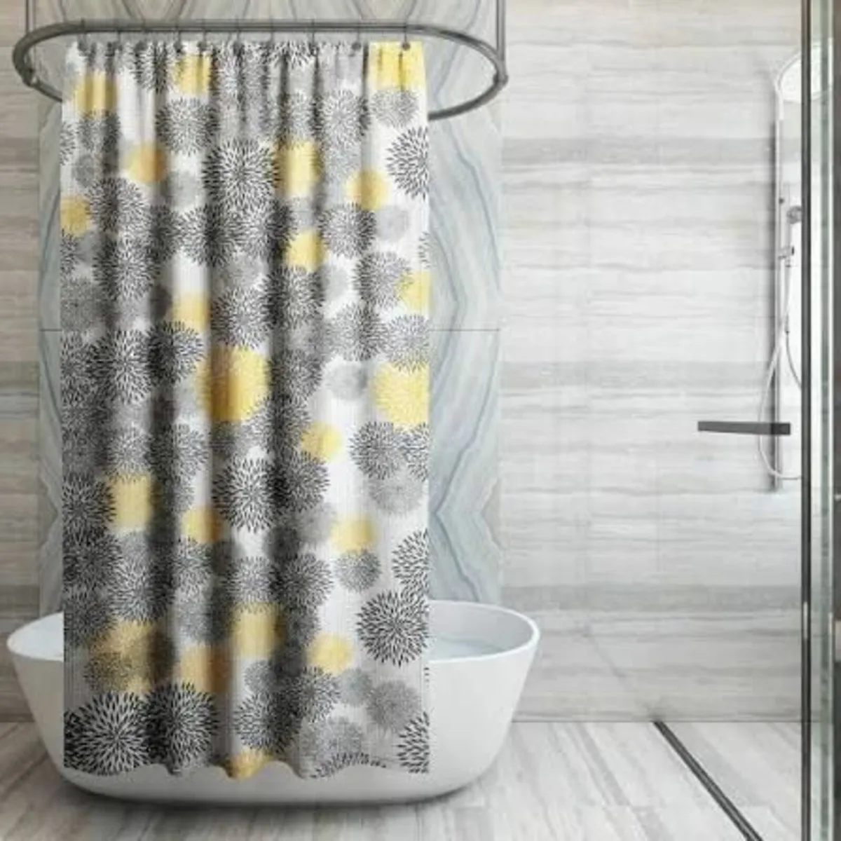 Bath Room Shower Doors Curtains Tiles Bathroom - Image 2