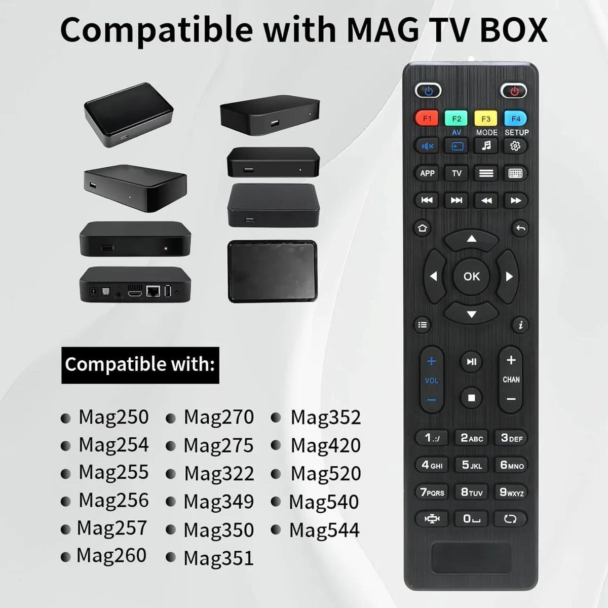 Remote Control Compatible with Mag Box Remote Cont