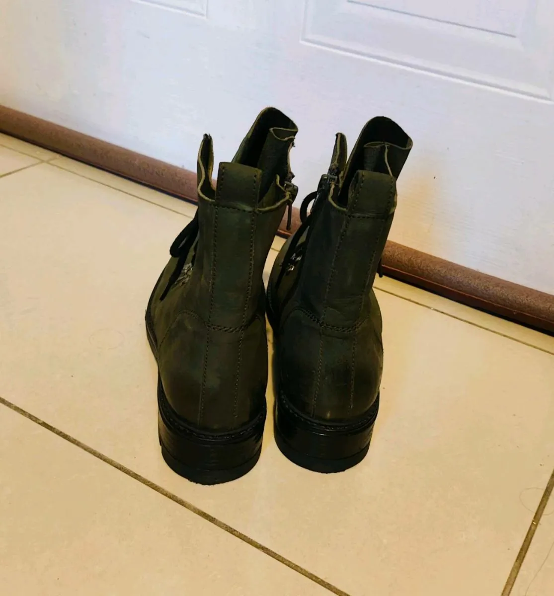 Green Combat Boots Size 38 (EU) - Image 3