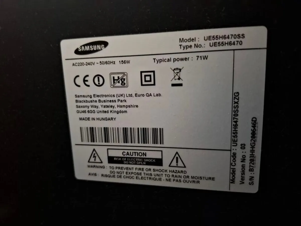 Samsung 55" TV - Image 4