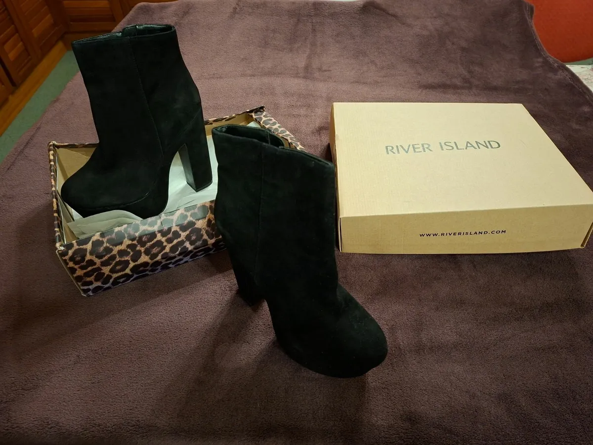 River Island Suede Boots - Image 1