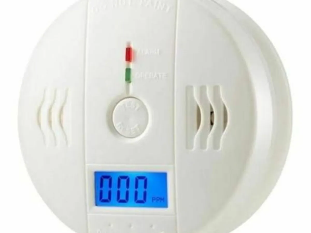 Smoke Alarm. Carbon Monoxide Detector. Batteries - Image 1