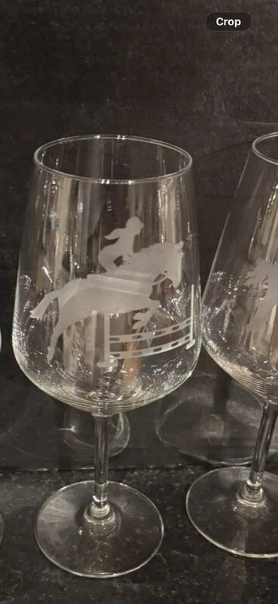 Hand made lamps , etched Glassess  handbags , - Image 1