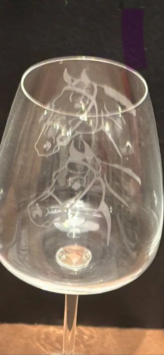 Hand made lamps , etched Glassess  handbags , - Image 2