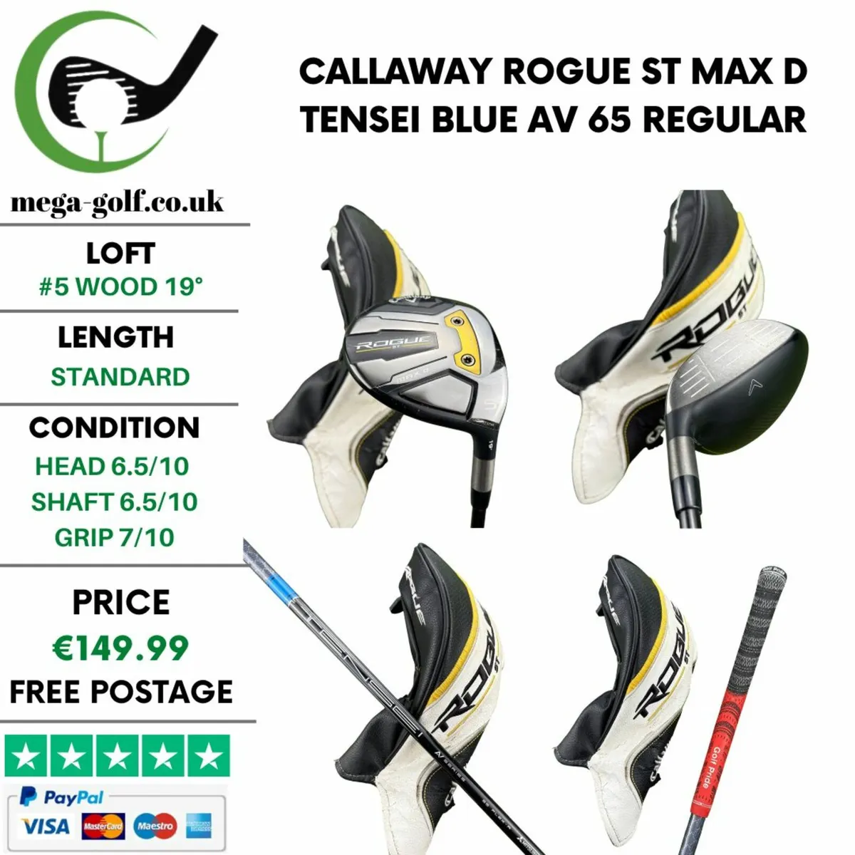 Callaway Rogue ST Max D #5 Wood 19° / Regular - Image 1