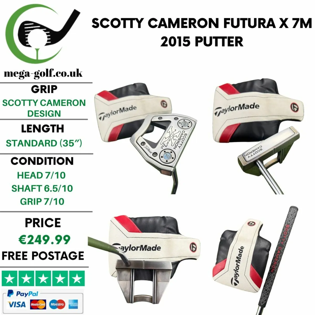 Scotty Cameron Futura X 7M 2015 Putter / 35″ - Image 1