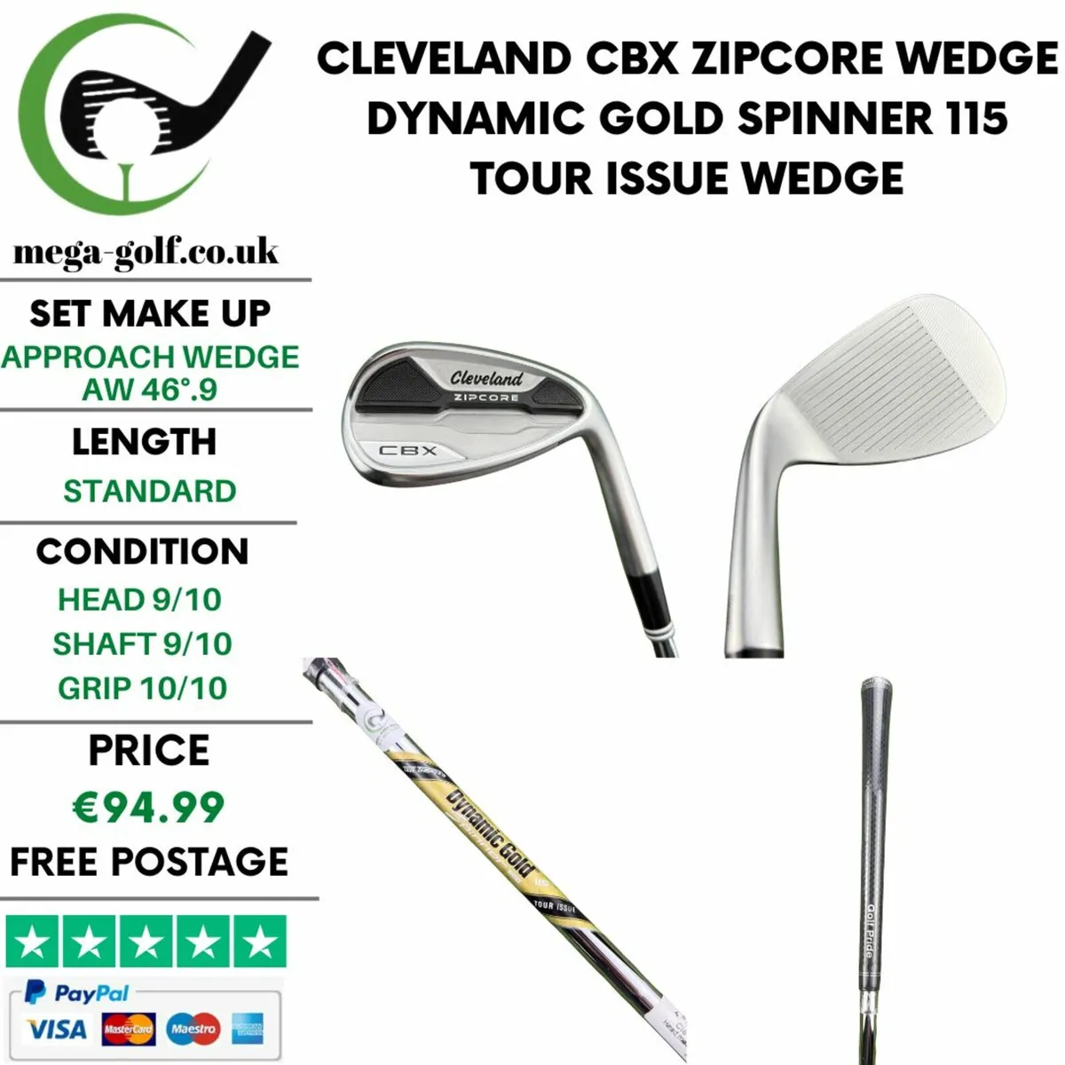 Cleveland CBX Zipcore Wedge Aw 46°.9 / Wedge - Image 1