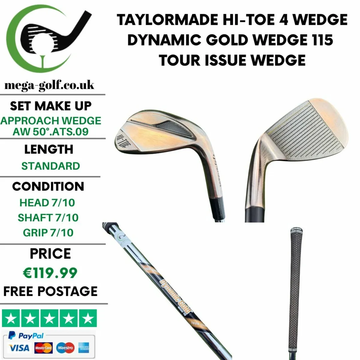 Taylormade Hi-Toe 4 Wedge Aw 50°.ATS.09 / Wedge - Image 1