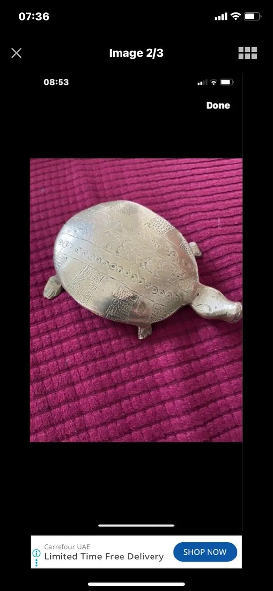 Brass Turtle Paperweight - Image 2