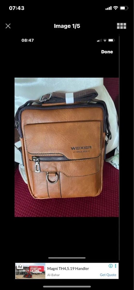 New Leather Shoulder Bag - Image 1