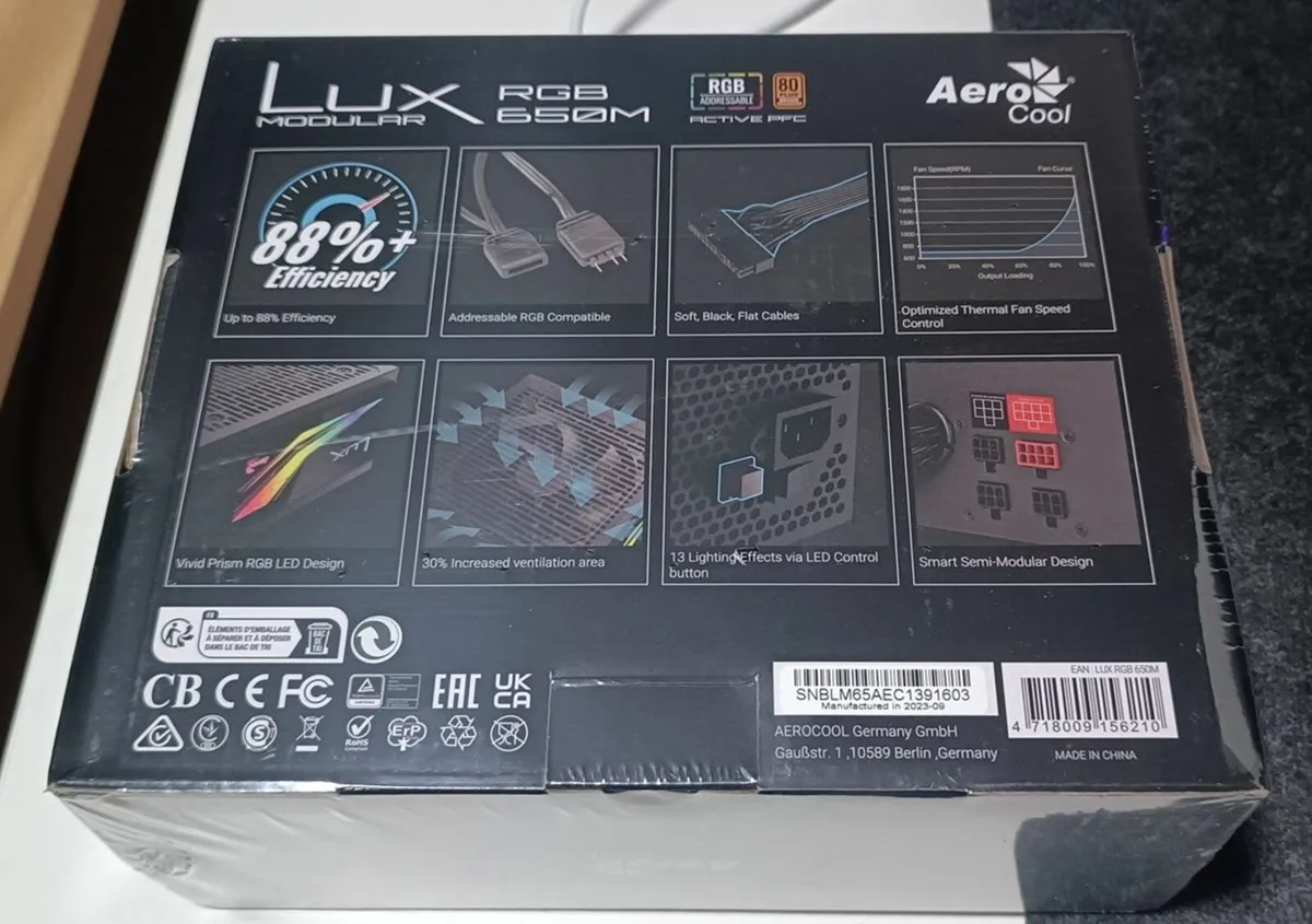 NEW Aerocool 650W PC Power Supply - Image 2